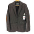 ザラ ZARA 千鳥格子 エルボーパッチ2Bテーラードジャケット レディース import:XS